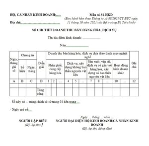 Hạch toán hộ kinh doanh cá thể