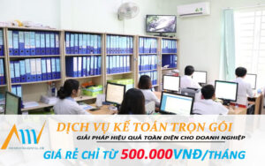 Dịch vụ kế toán trọn gói GIÁ RẺ chỉ từ 500.000vnđ tháng